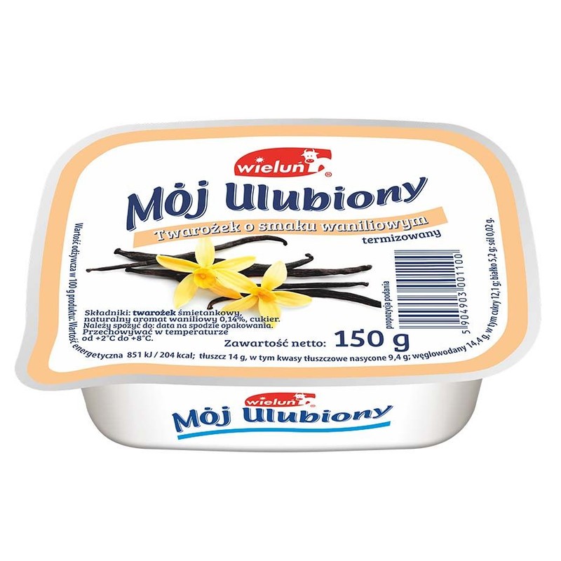 Mój Ulubiony twarożek o smaku waniliowym Wieluń 150 g