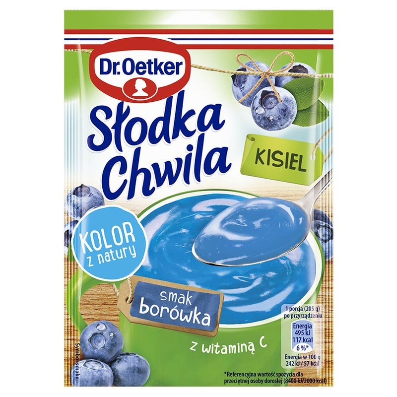 Słodka chwila Kisiel smak borówka Dr.Oetker 30 g