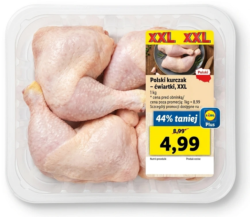 Polski kurczak – ćwiartki, XXL