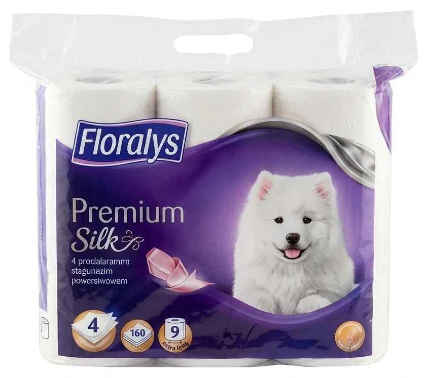 Papier toaletowy 4-warstwowy Floralys Premium Silk