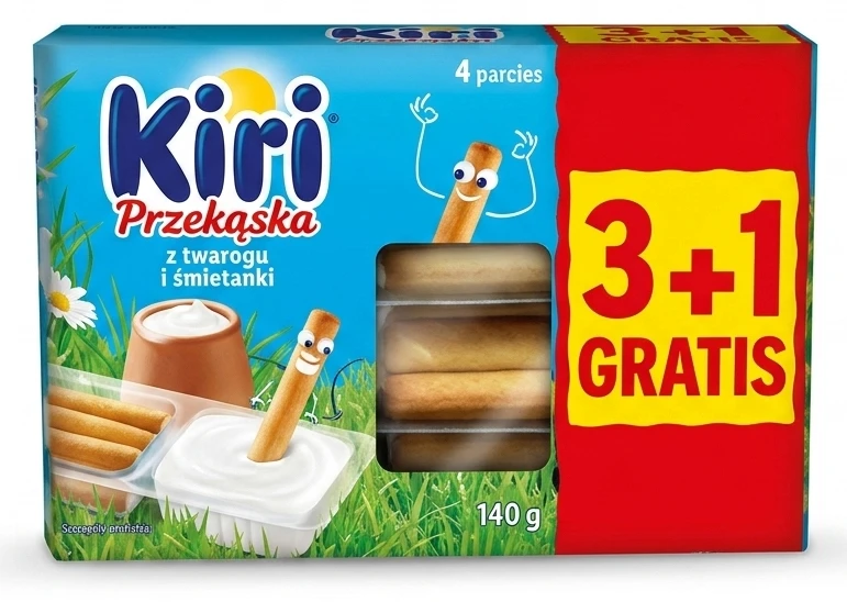 KIRI Przekąska z twarogu i śmietanki