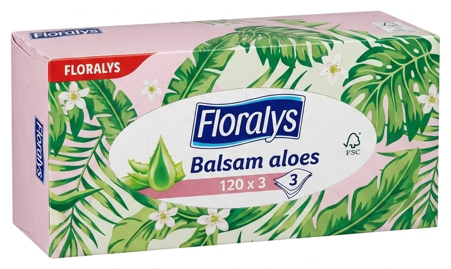 CIEN Chusteczki kosmetyczne z balsamem, 3-warstwowe