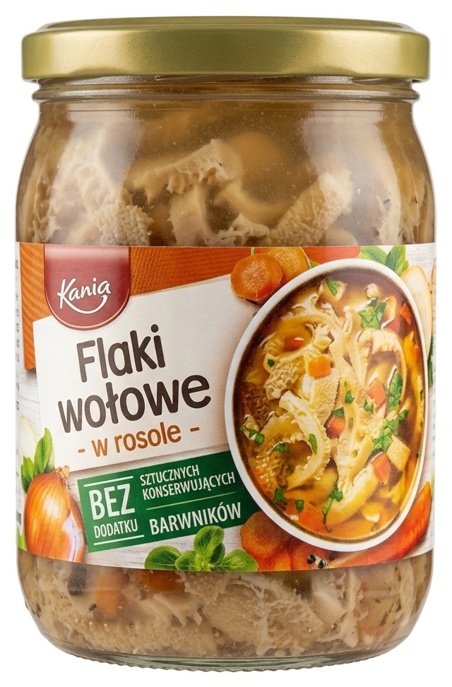 Flaki wołowe w rosole