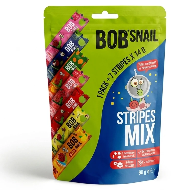 Bob Snail Żelki owocowe w paskach
