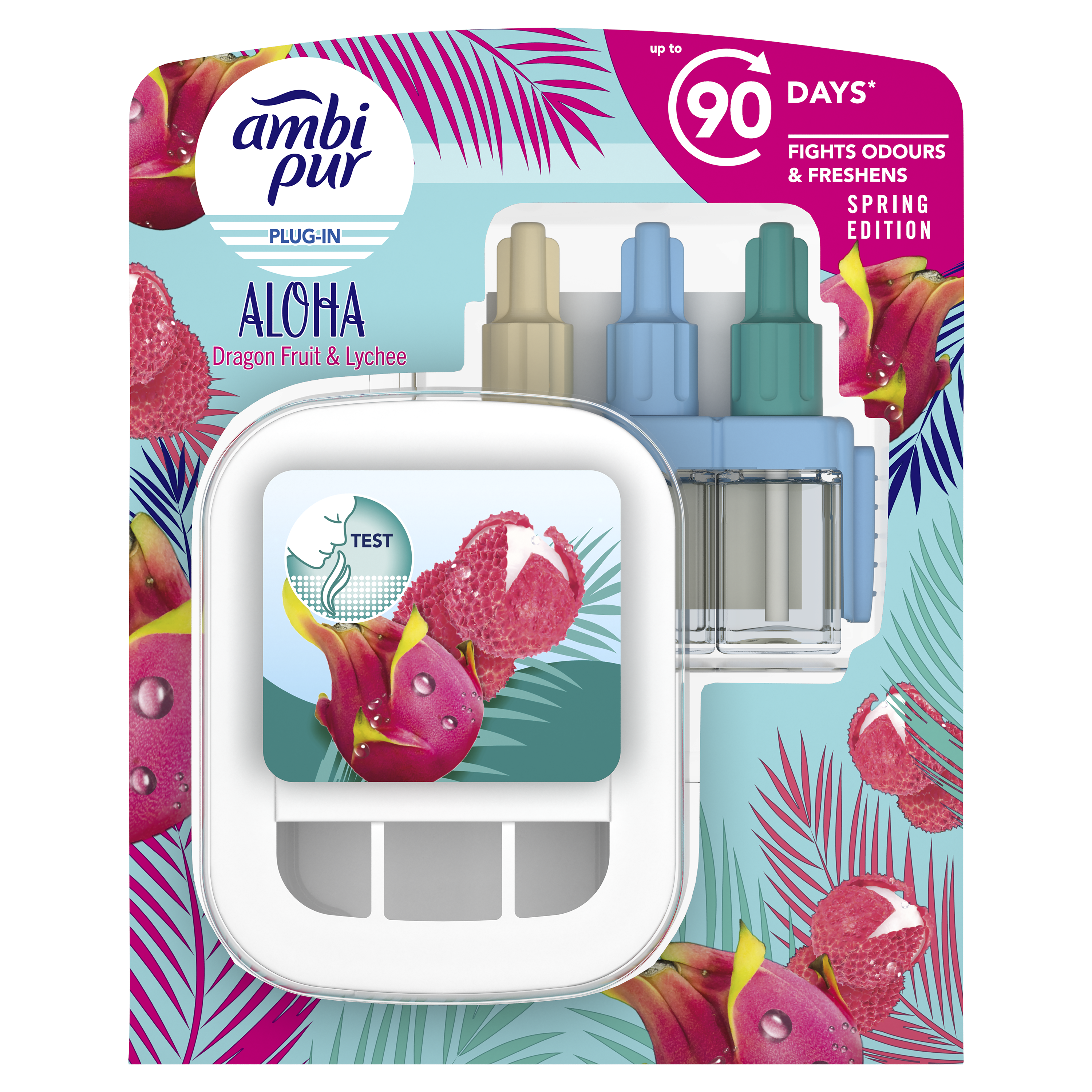 Ambi Pur 3Volution Elektryczny Odświeżacz Powietrza, Zestaw Startowy, Aloha 20 Ml