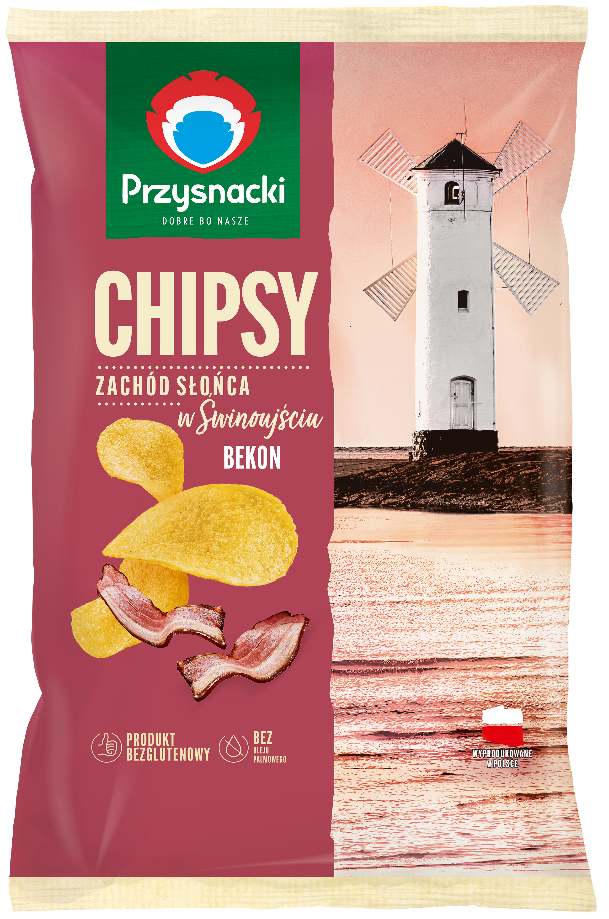 Przysnacki Chipsy Zachód Słońca W Świnoujściu Bekon 130 G