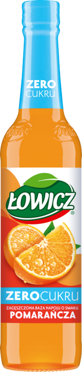 Łowicz Zagęszczająca Baza Napoju Pomarańcza Zero Cukru 400 Ml