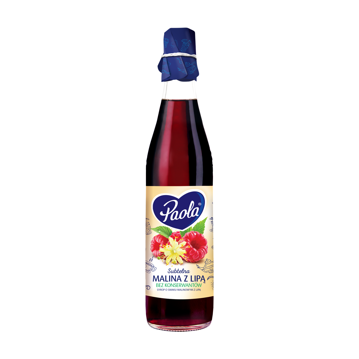 Paola Subtelna Malina Z Lipą Syrop O Smaku Malinowym Z Lipą Bez Konserwantów 430 Ml