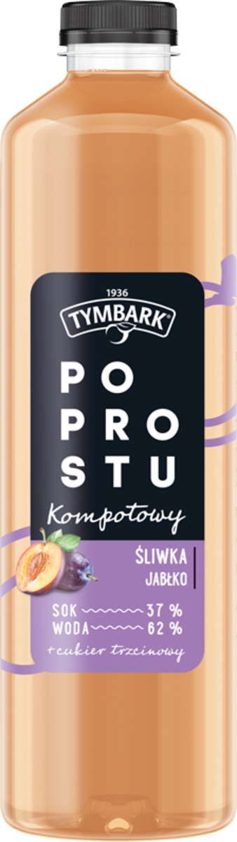 Tymbark Po Prostu Kompotowy Napój Śliwka Jabłko 1,25 L