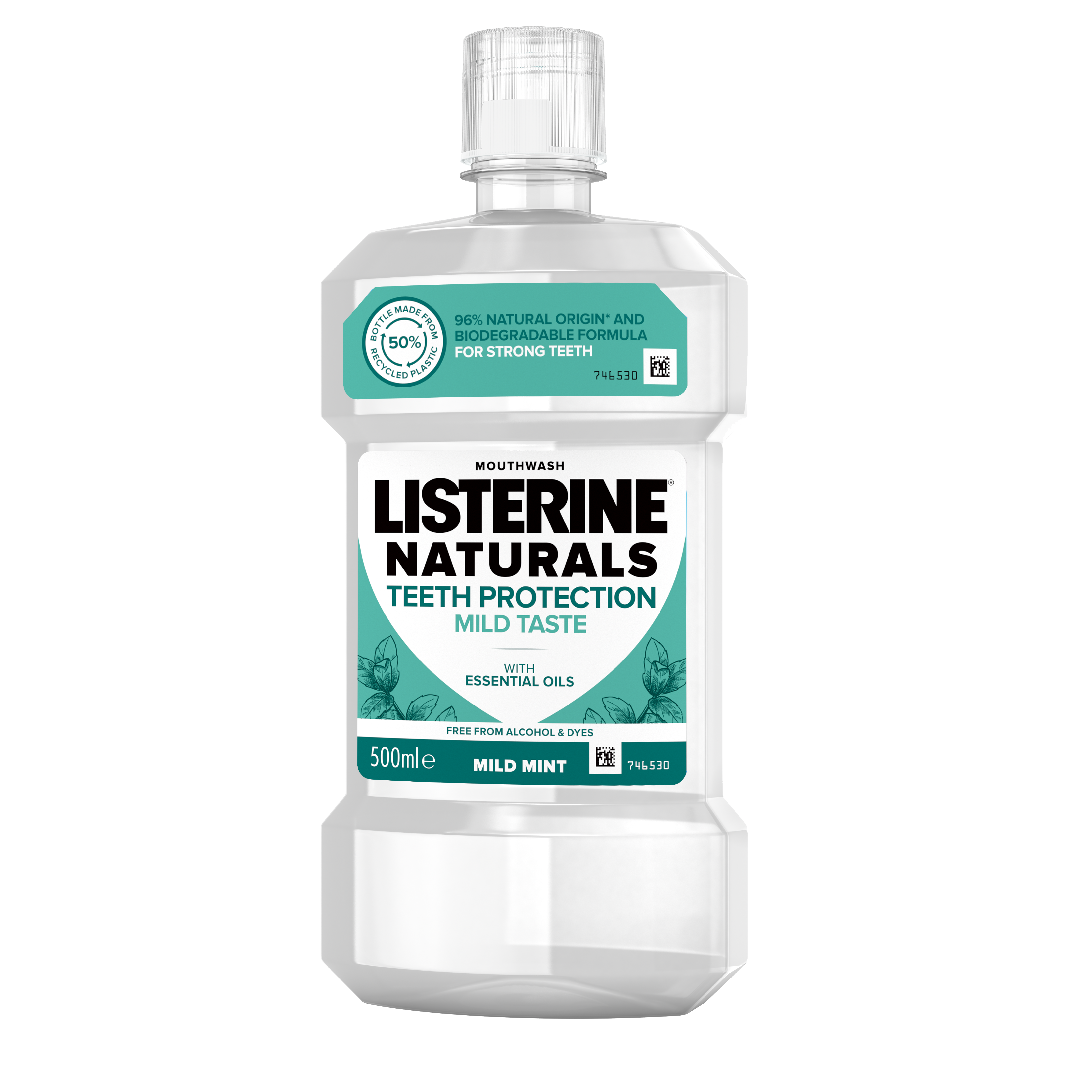 Listerine Naturals Teeth Protection Płyn Do Płukania Jamy Ustnej Mild Taste 500 Ml