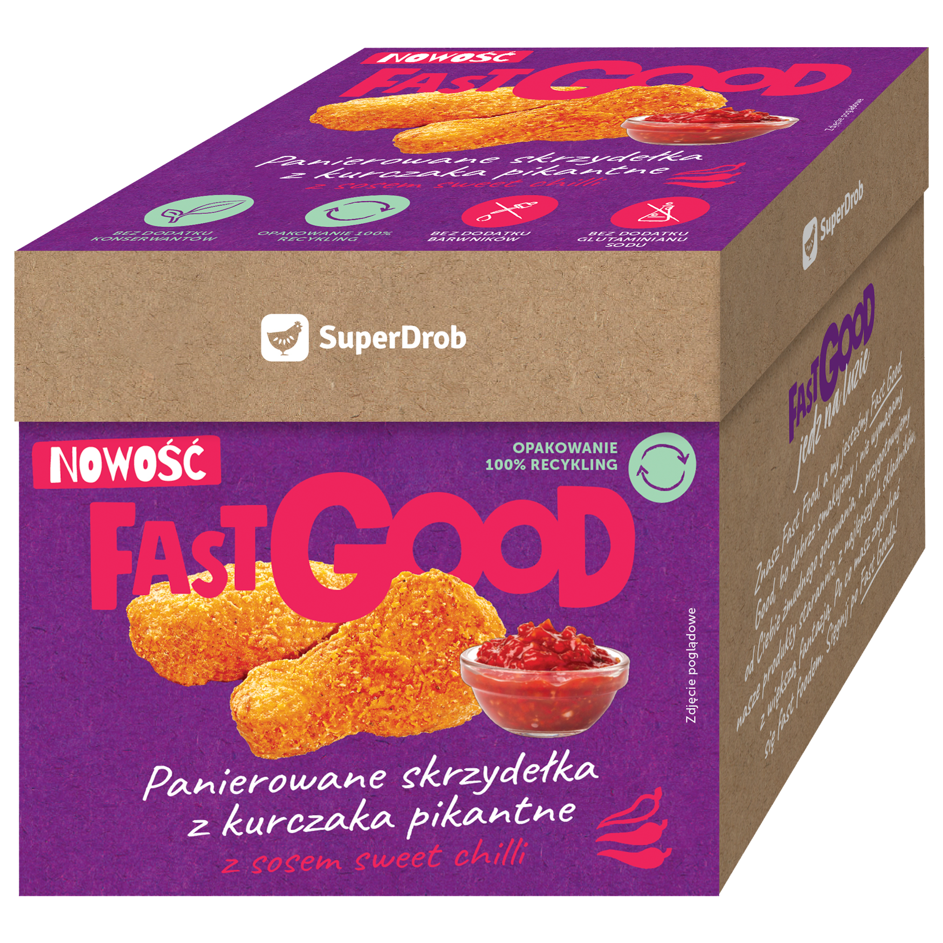 Fast Good Panierowane Skrzydełka Z Kurczaka Pikantne 375G (350G + 25G)