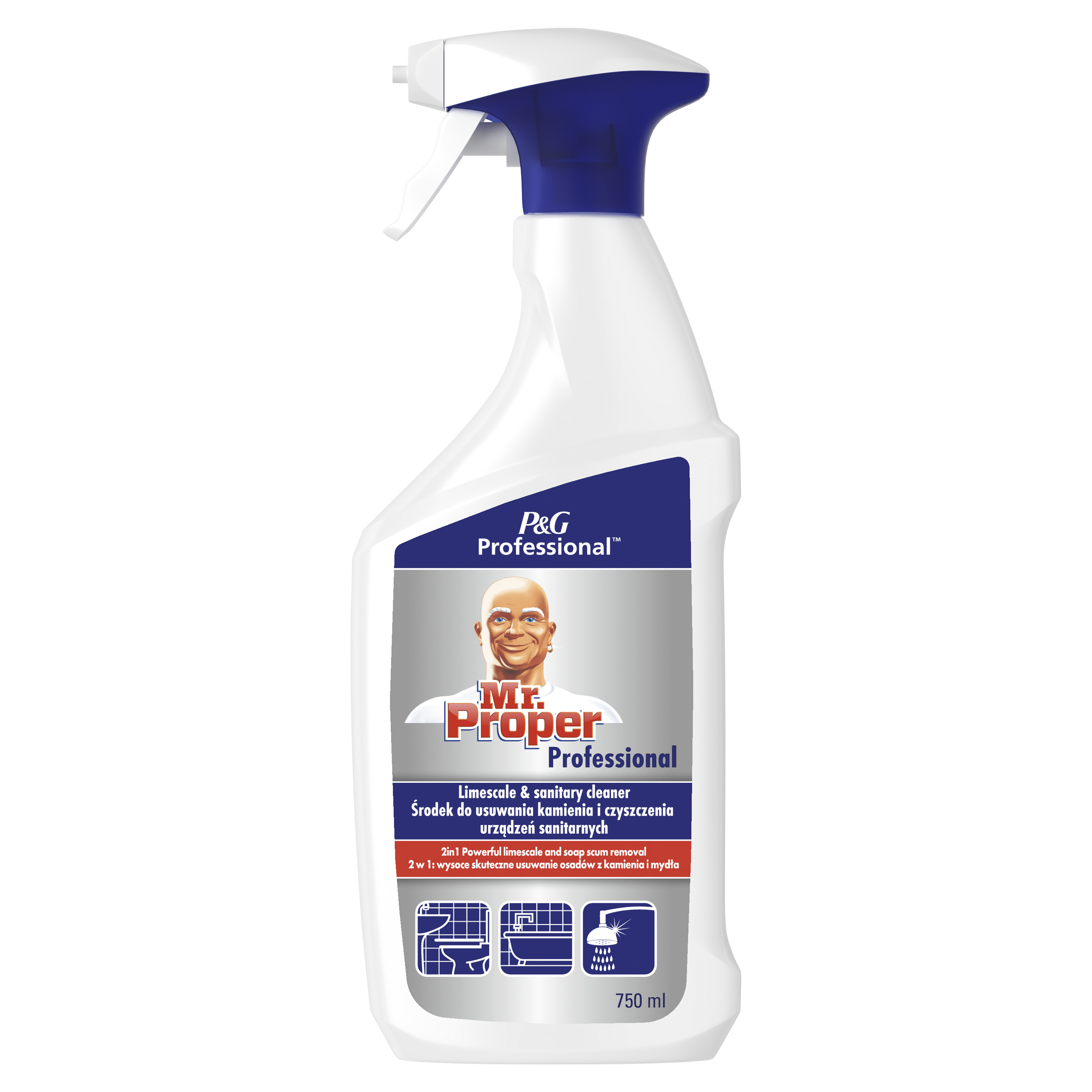 Mr. Proper Professional Środek Do Usuwania Kamienia I Czyszczenia Urządzeń Sanitarnych 750 Ml
