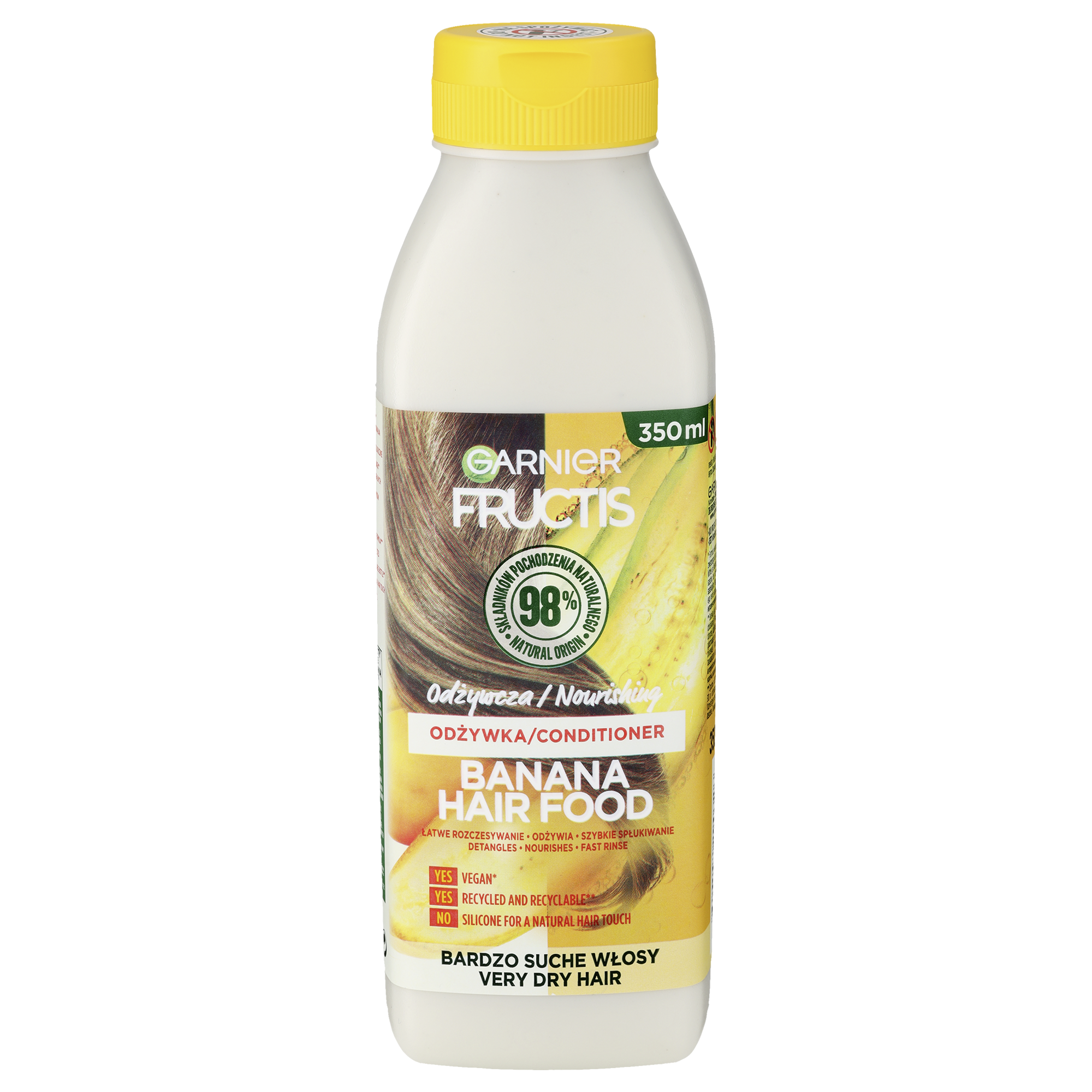 Garnier Fructis Hair Food Odżywka Odżywcza Banan 350 Ml