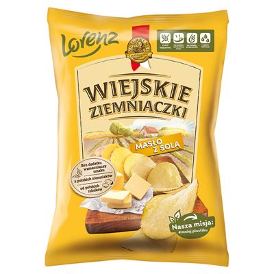 LORENZ Chipsy Wiejsckie ziemniaczki Masło Z Solą 130g