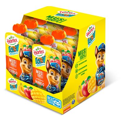 LEON Mus 100% owoców jabłko banan mango 12x100ml