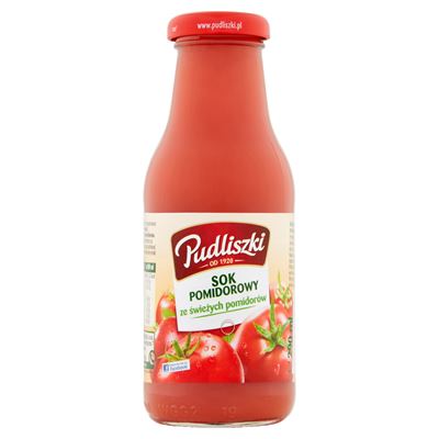 Pudliszki Sok pomidorowy 15x300ml butelka szklana