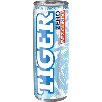 TIGER Zero bez cukru Napój energetyzujący 12 x 250 ml puszka [kaucja]