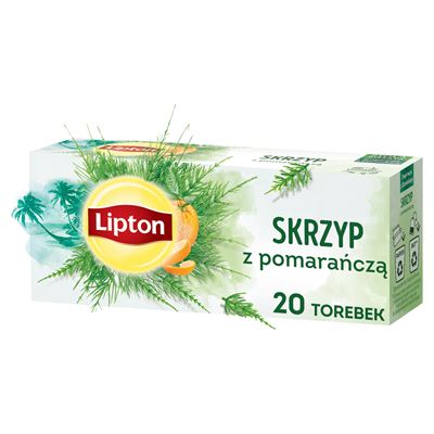 Lipton Skrzyp z pomarańczą Herbata ziołowa 20 torebek 20g