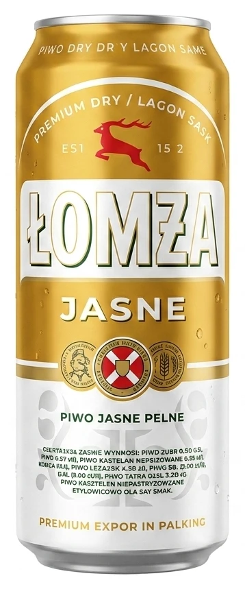 Piwo Łomża Jasne