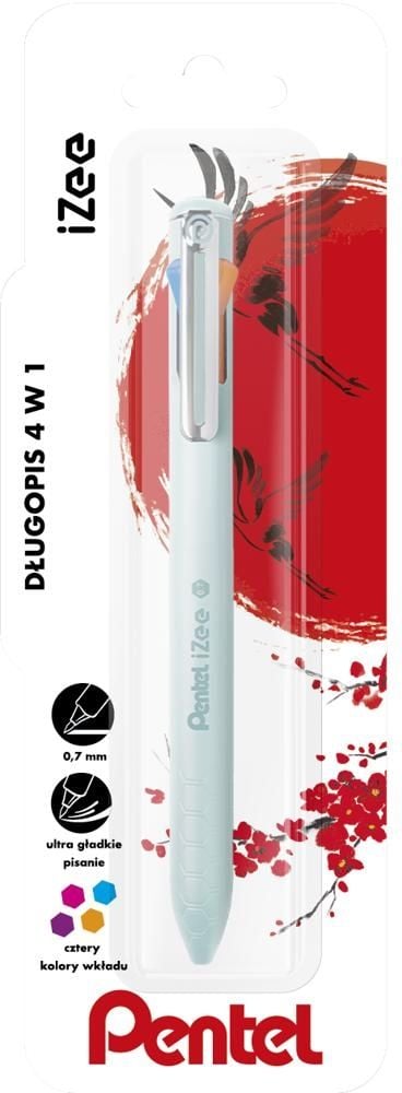 Długopis Pentel 4w1 MultiPen iZee, miętowy