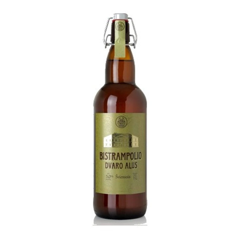 Piwo litewskie pale lager Bistrampolio Dvaro Alus alk. 5,0% obj. Sviesusis 1 l