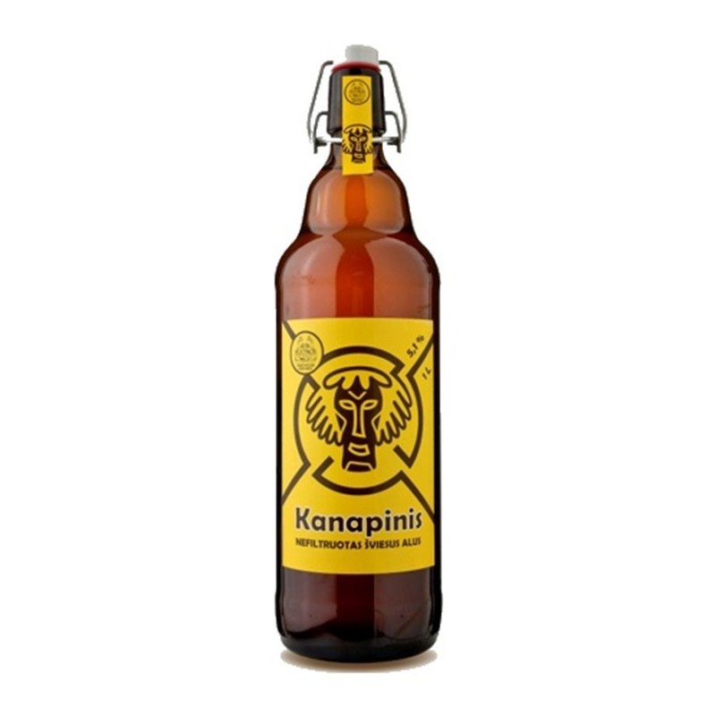 Piwo litewskie dark lager Kanapinis alk. 5,1% obj. Tarusku  1 l