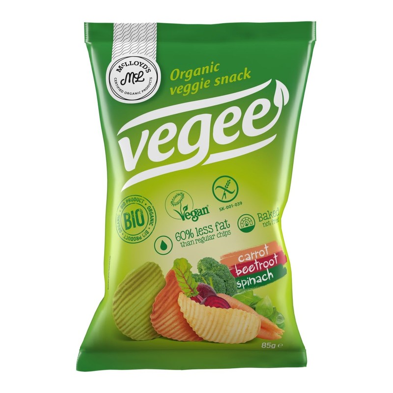 BIO Chipsy warzywne wegetariańskie bez glutenu McLloyds 85 g