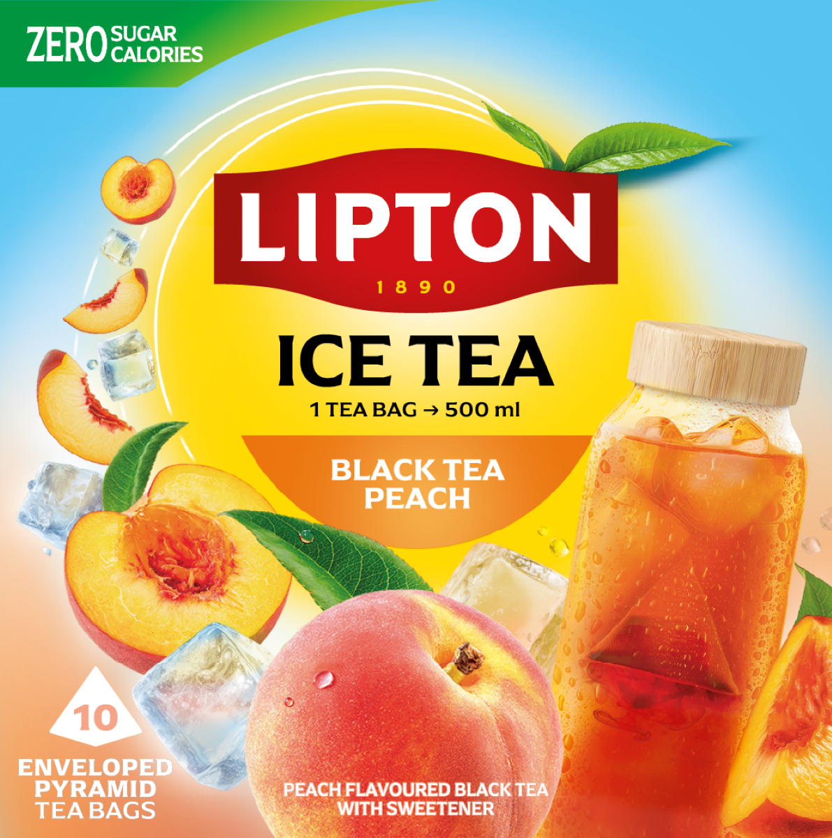 Lipton Ice Tea Czarna Herbata Brzoskwinia 10 Tb 35 G