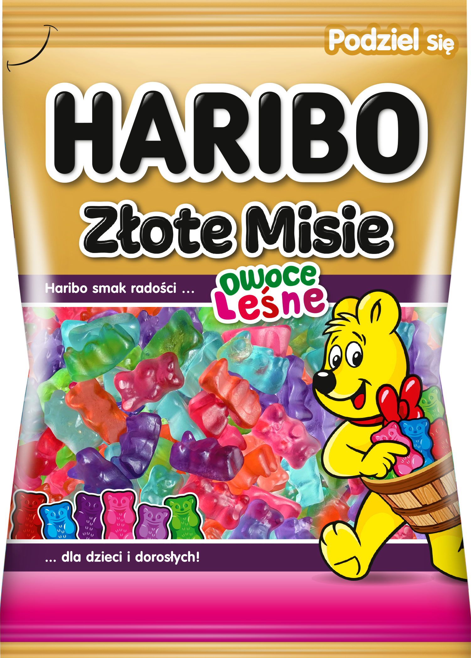 Żelki Haribo Złote Misie Owoce Leśne 175G