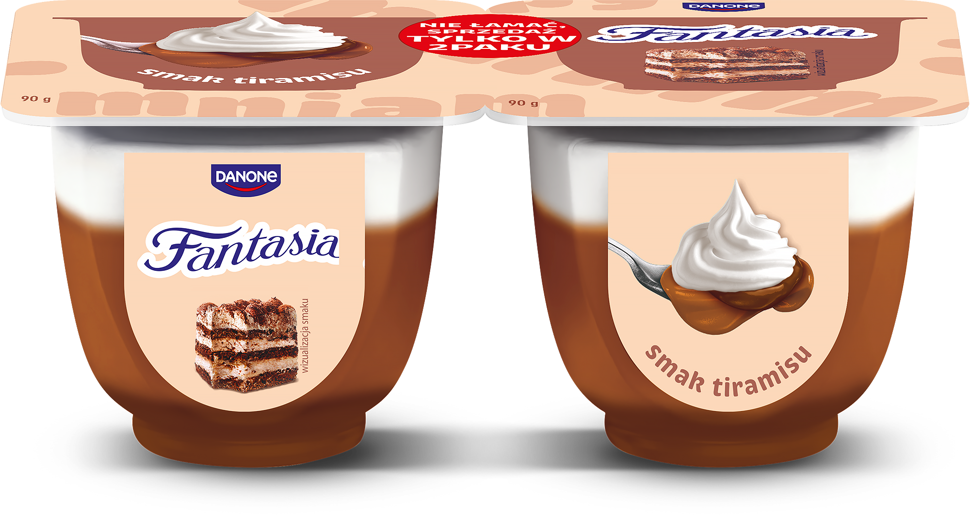 Fantasia Jogurt O Smaku Tiramisu 2 X 90 G