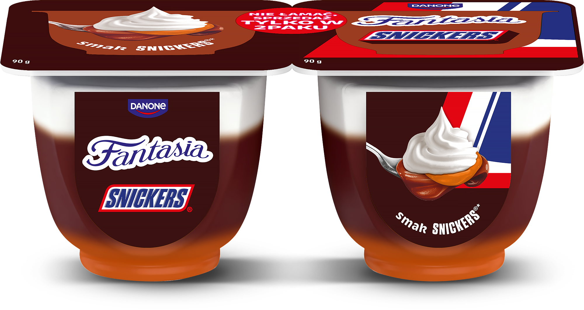 Fantasia Jogurt O Smaku Snickers 2 X 90 G