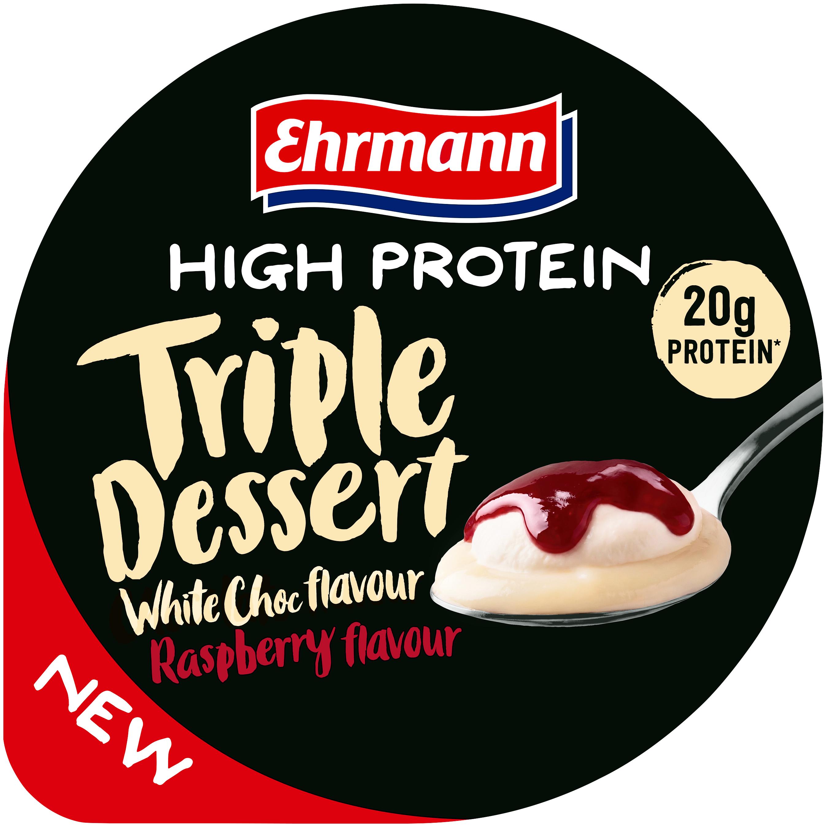 High Protein Triple Dessert White Choc And Raspberry 200G