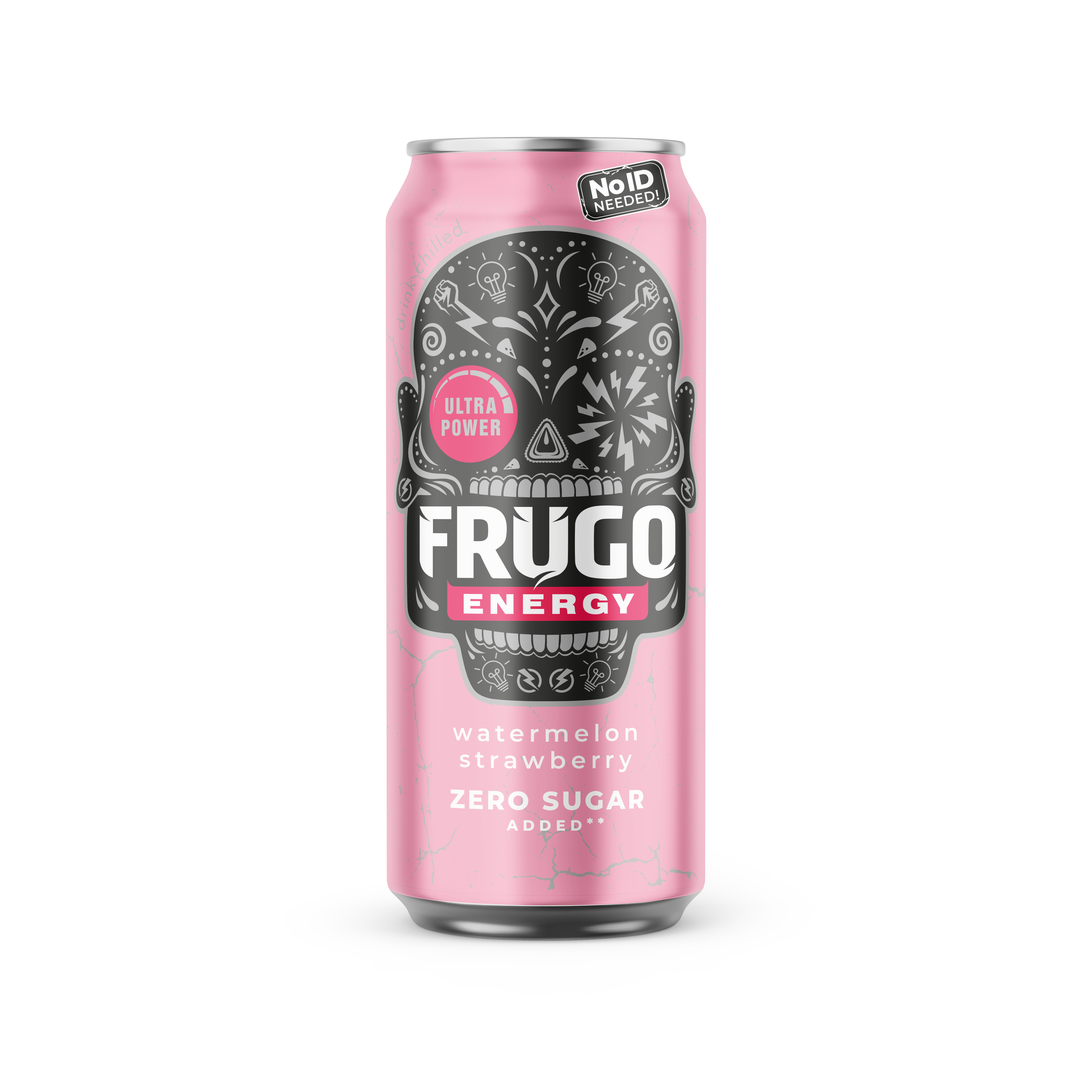 Frugo Energy Watermelon & Strawberry Zero Sugar 500Ml