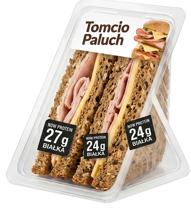Kanapki trójkąt Tomcio Paluch, różne rodzaje