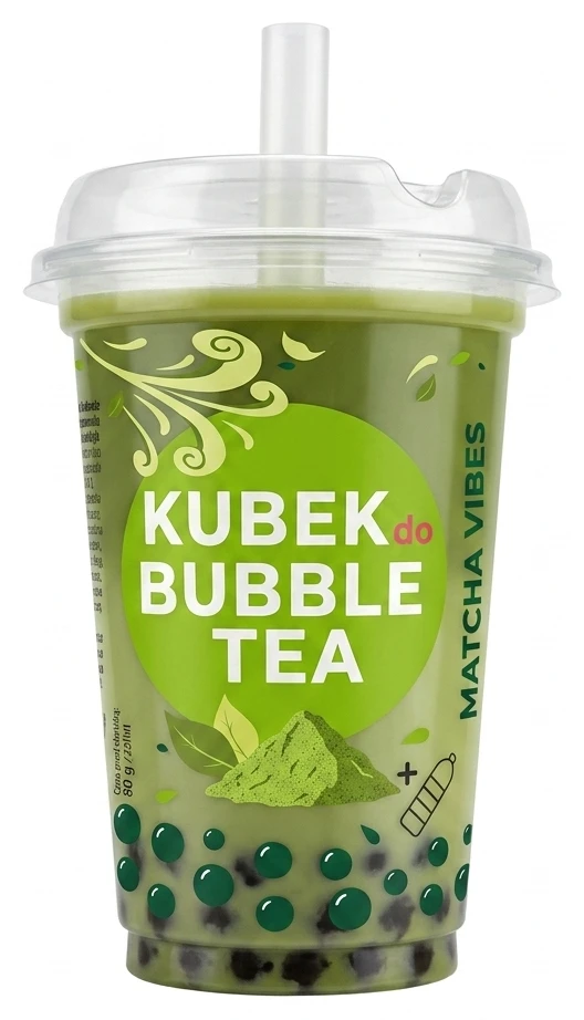 Kubek do Bubble Tea matcha