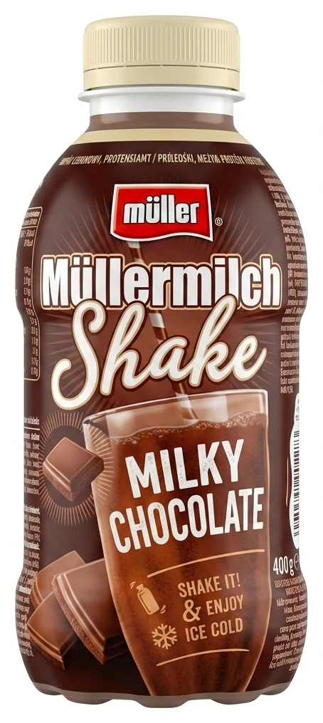 Napój mleczny, proteinowy lub shake Müller