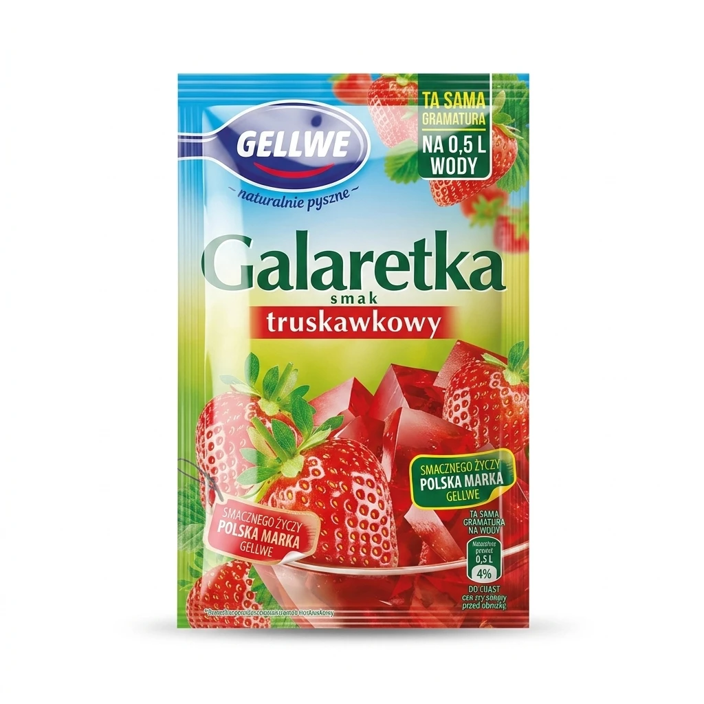 Galaretka truskawkowa Gellwe 72g