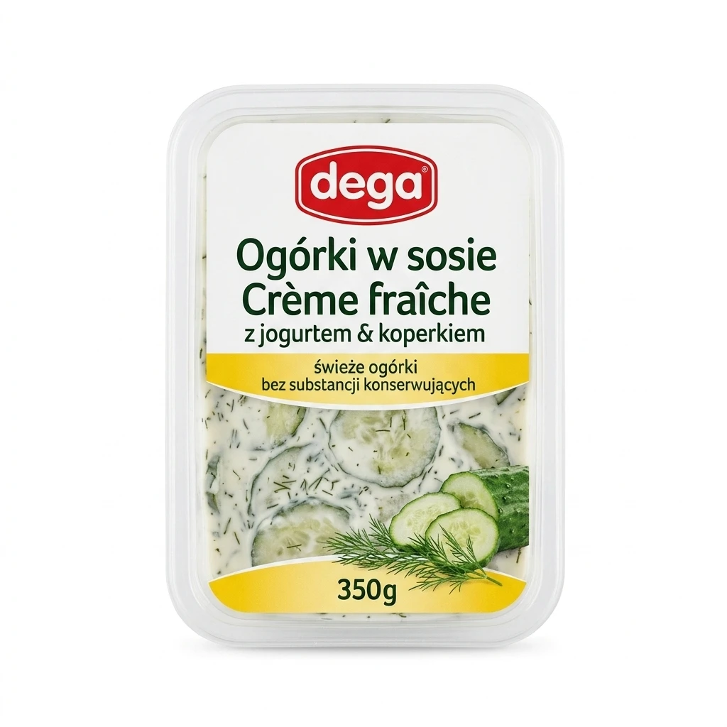 Ogórki w sosie Dega 350g mix
