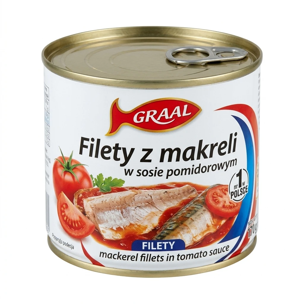 Filety z makreli w sosie pomidorowym Graal 170g