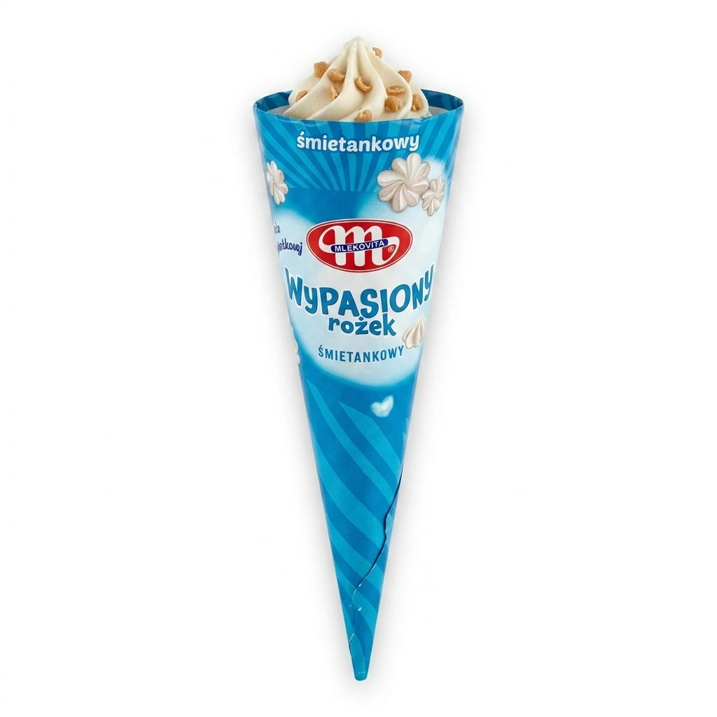 Lody rożek śmietankowy Wypasiony Mlekovita 150ml