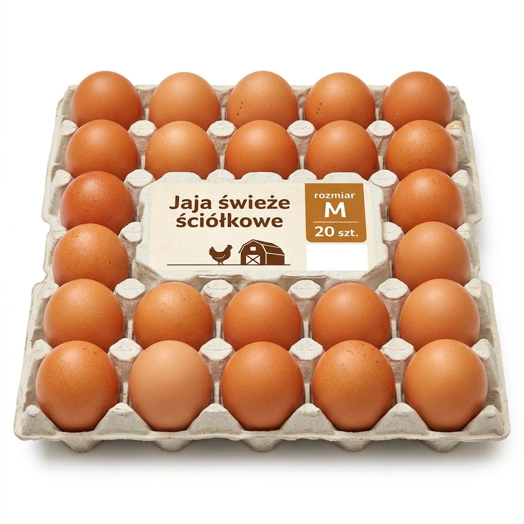 Jaja świeże M ściółkowe 20szt
