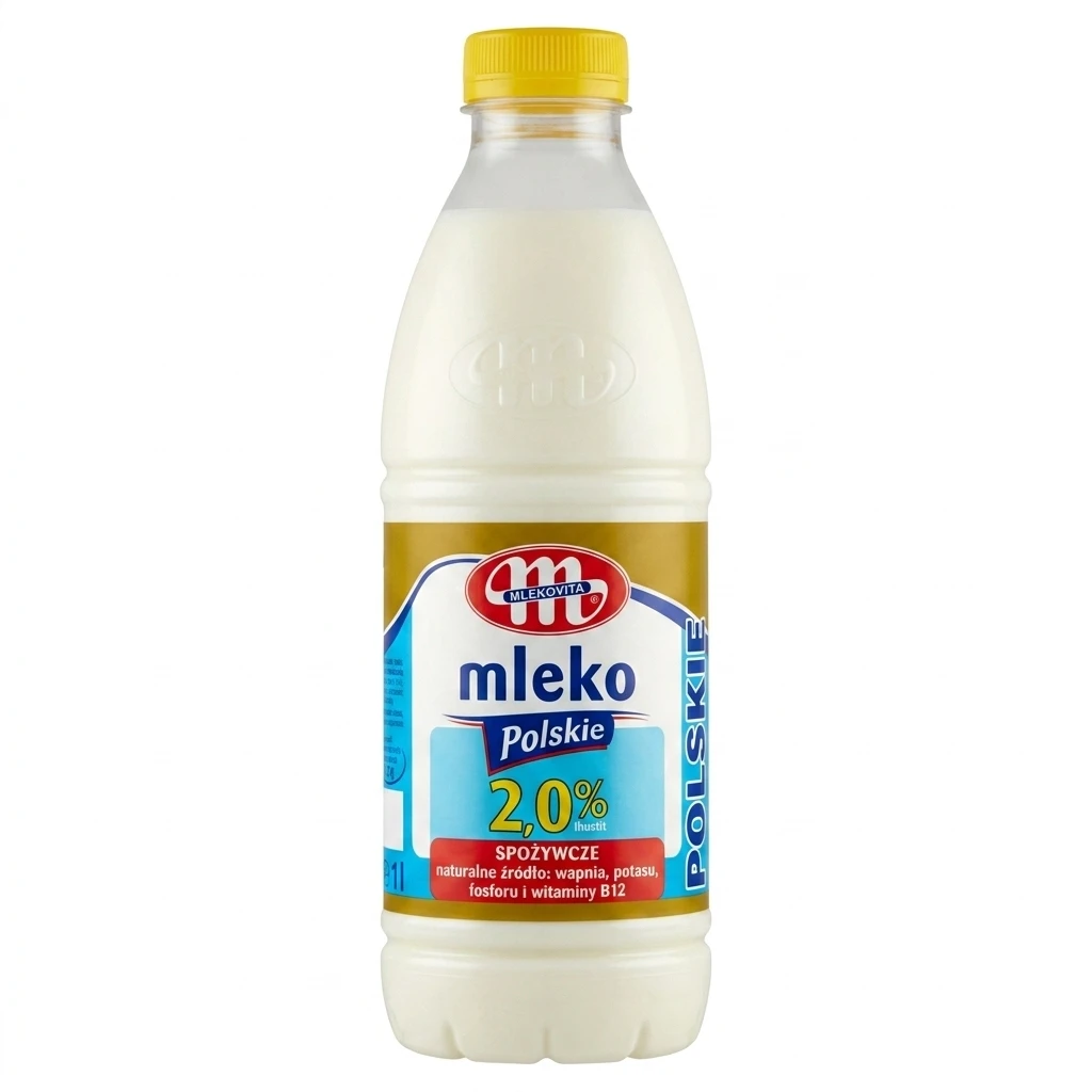 Mleko spożywcze świeże 2% Polskie Mlekovita 1l