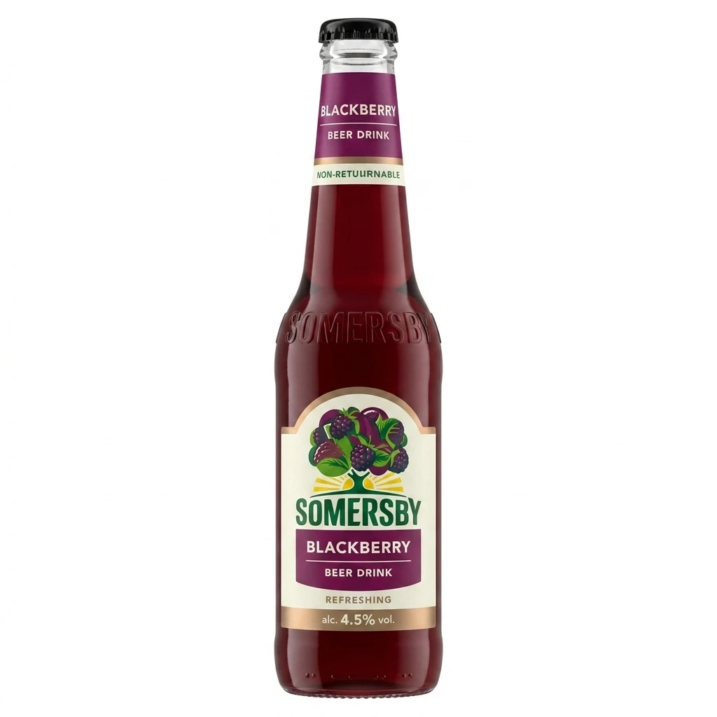 Napój piwny Somersby blackb. 400ml 4,5% but. bzzw.
