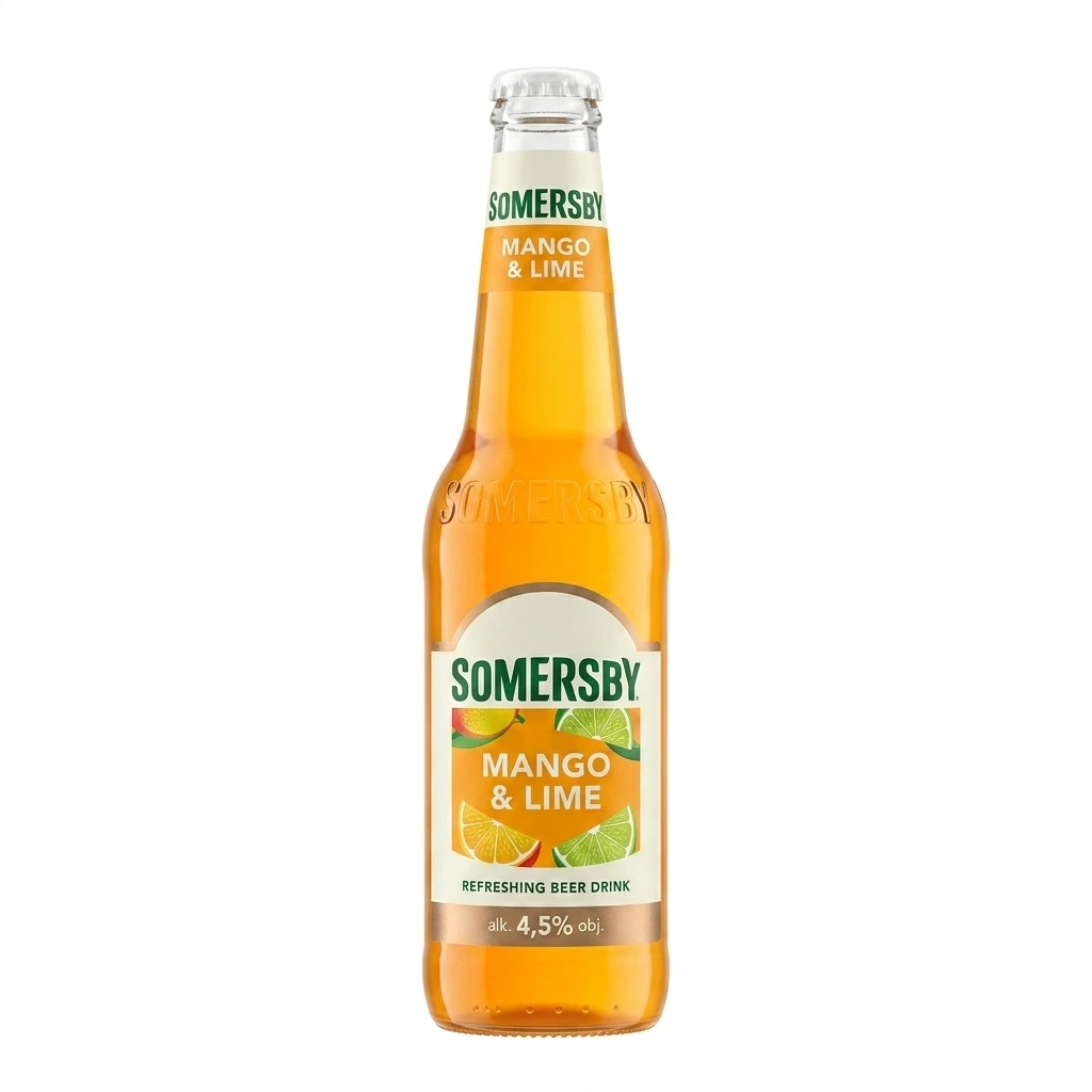 Napój piwny Somersby man lim 400ml 4,5% but. bzzw.