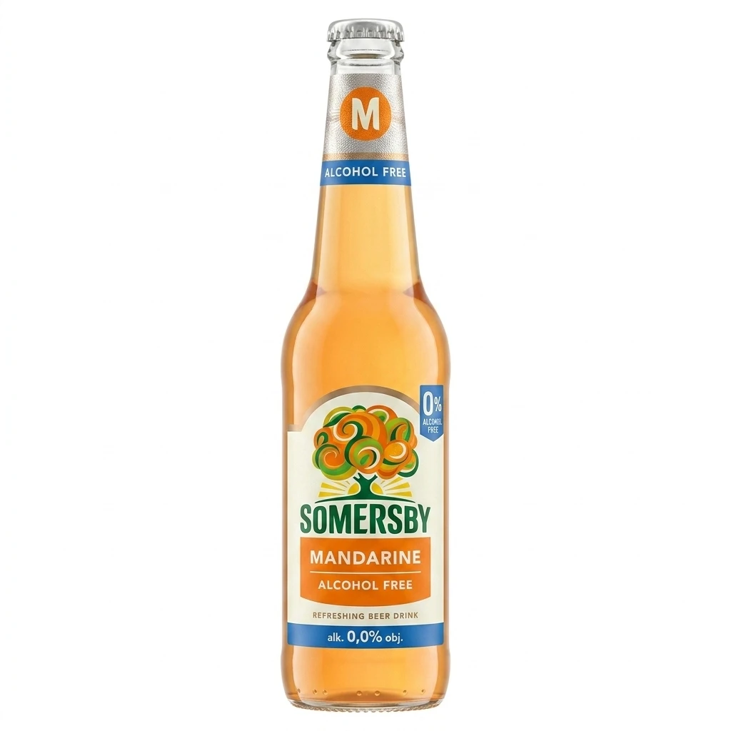 Napój piwny Somersby mandarine 400ml 0% but. bzzw.