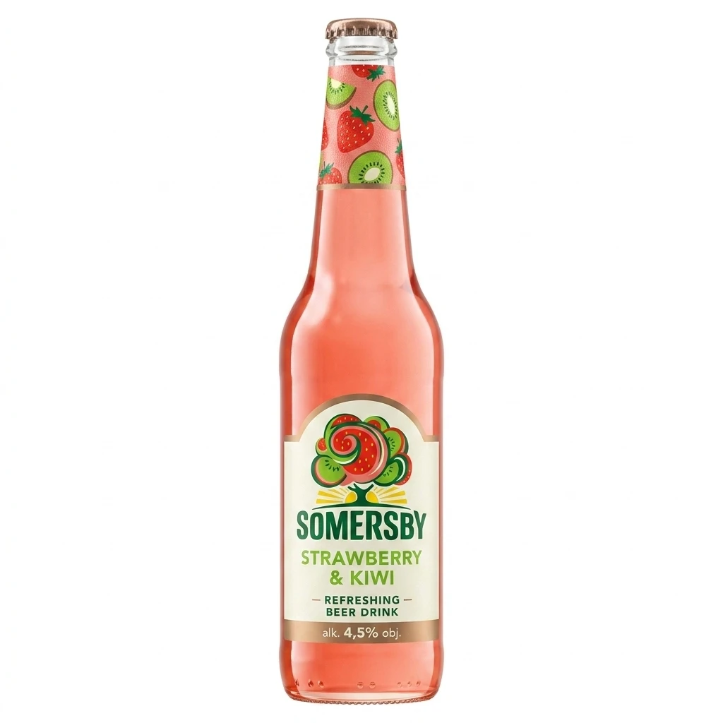 Napój piwny Somersby straw kiw 400ml 4,5% but bzzw