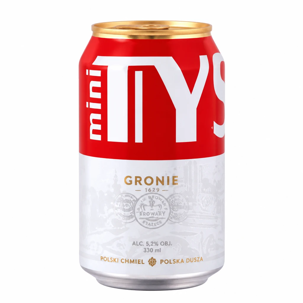 Piwo Tyskie mini gronie 330ml 5,2% puszka