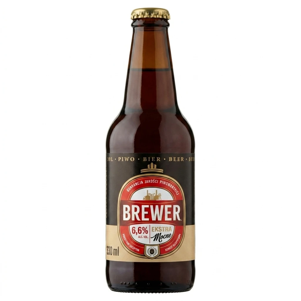 Piwo Brewer extra mocne 330ml 6,6% but. bzzw.
