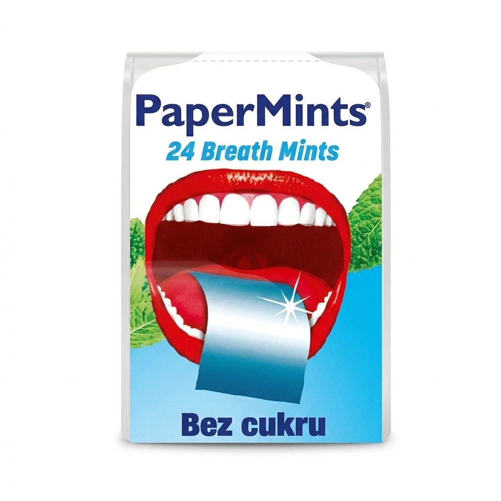 Listki miętowe odświeżające Papermints 24szt