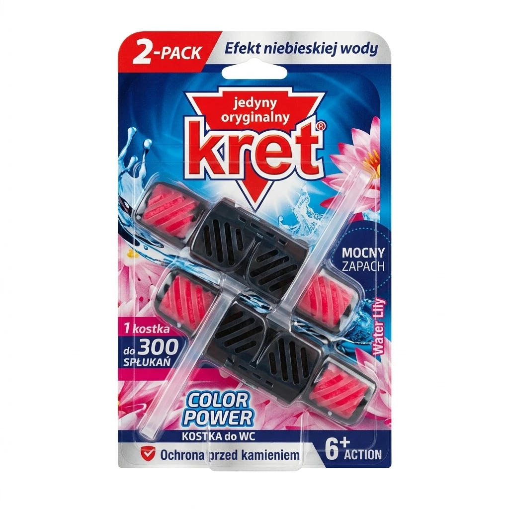 Zawieszka do WC barwiąca Kret water lily 2x40g